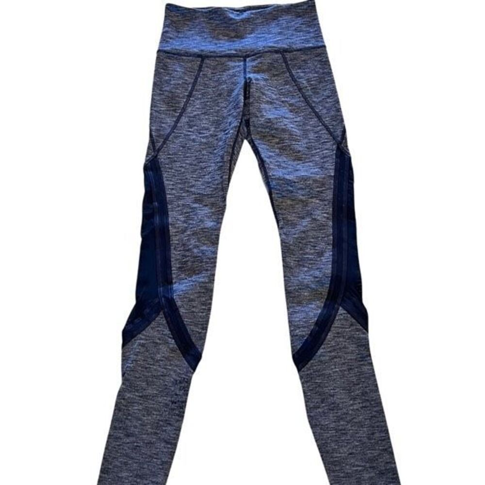 Athleta Women's High Rise Plie Mesh Yoga Tight Leggings Heather Gray Size XS